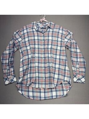 Vineyard Vines Birdie Plaid Flannel Shirt S Womens Cotton Blend Button Down